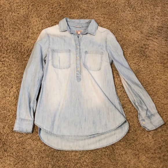 Merona Tops - Merona Women’s Denim Long Sleeved Shirt Small